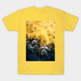 Yellow chrysanthemums painting T-Shirt